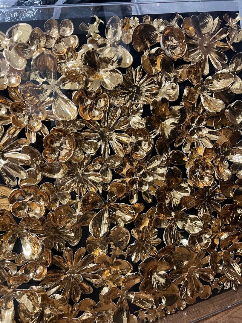 KARE ゴールドフラワー デコフレーム 60×60cm