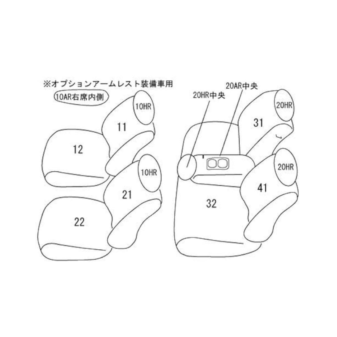 新品未開封 クラッツィオ ジュニア シートカバー 1265K ヤリスクロスHV