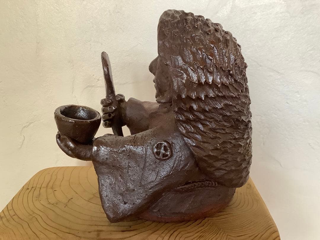 田の神様 田の神さぁ 十字に丸 島津家 家紋 お守り 茶道具