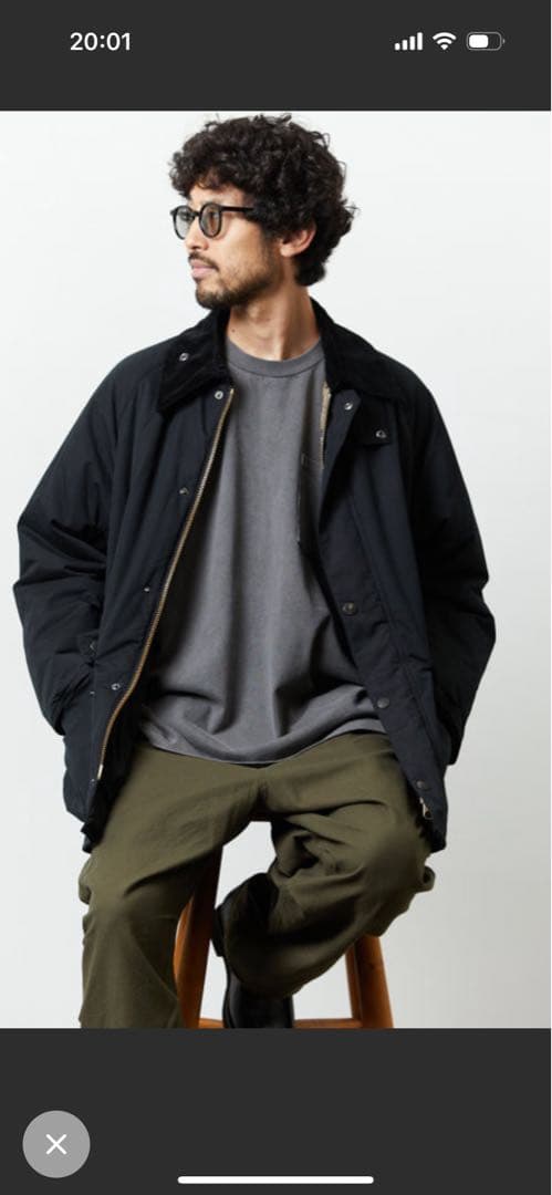 新品購入1ヶ月未満　Barbour BEDALE INSULATION 38