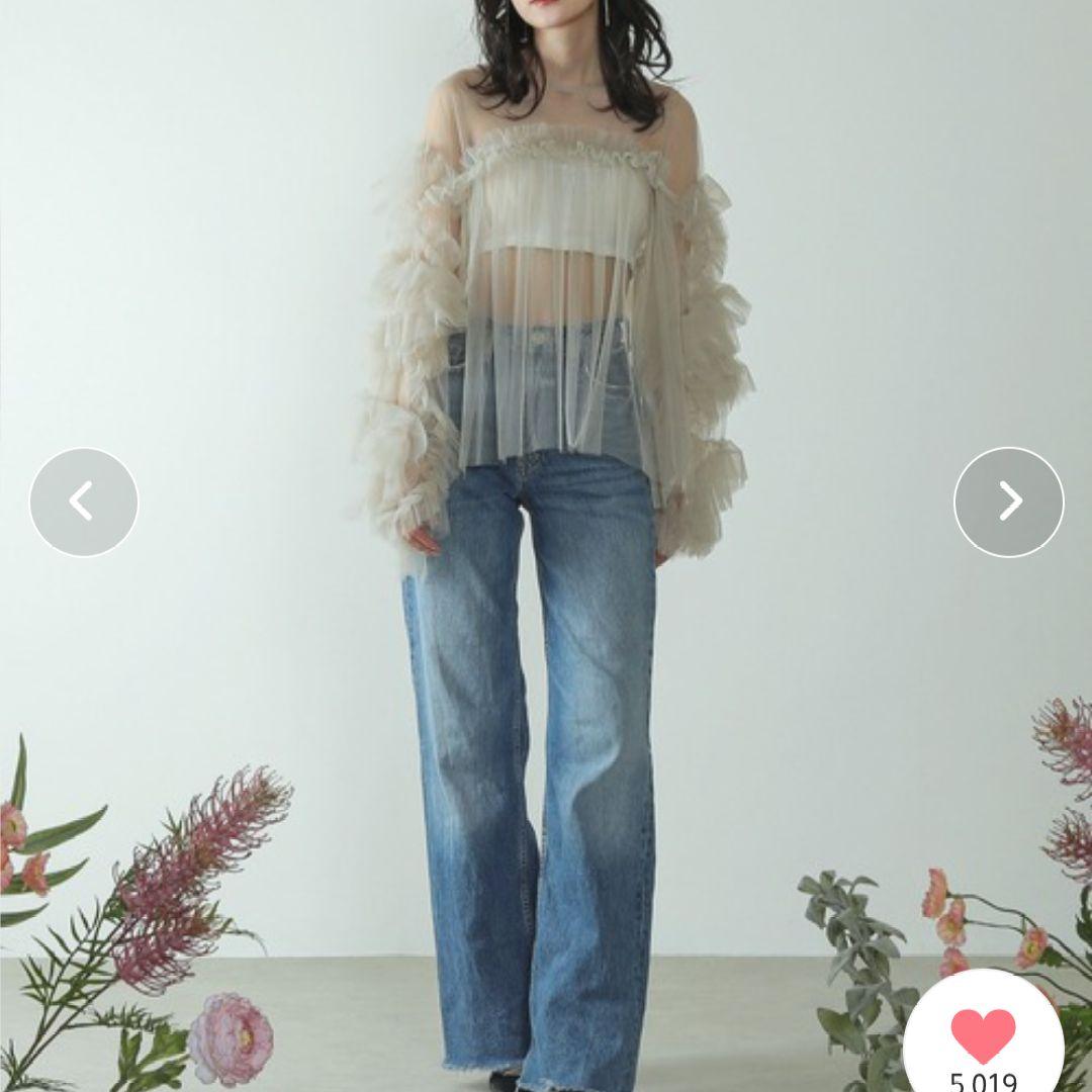 kana / ANDRESD】 デコラティブチュールトップス フリル 結婚式 - メルカリ