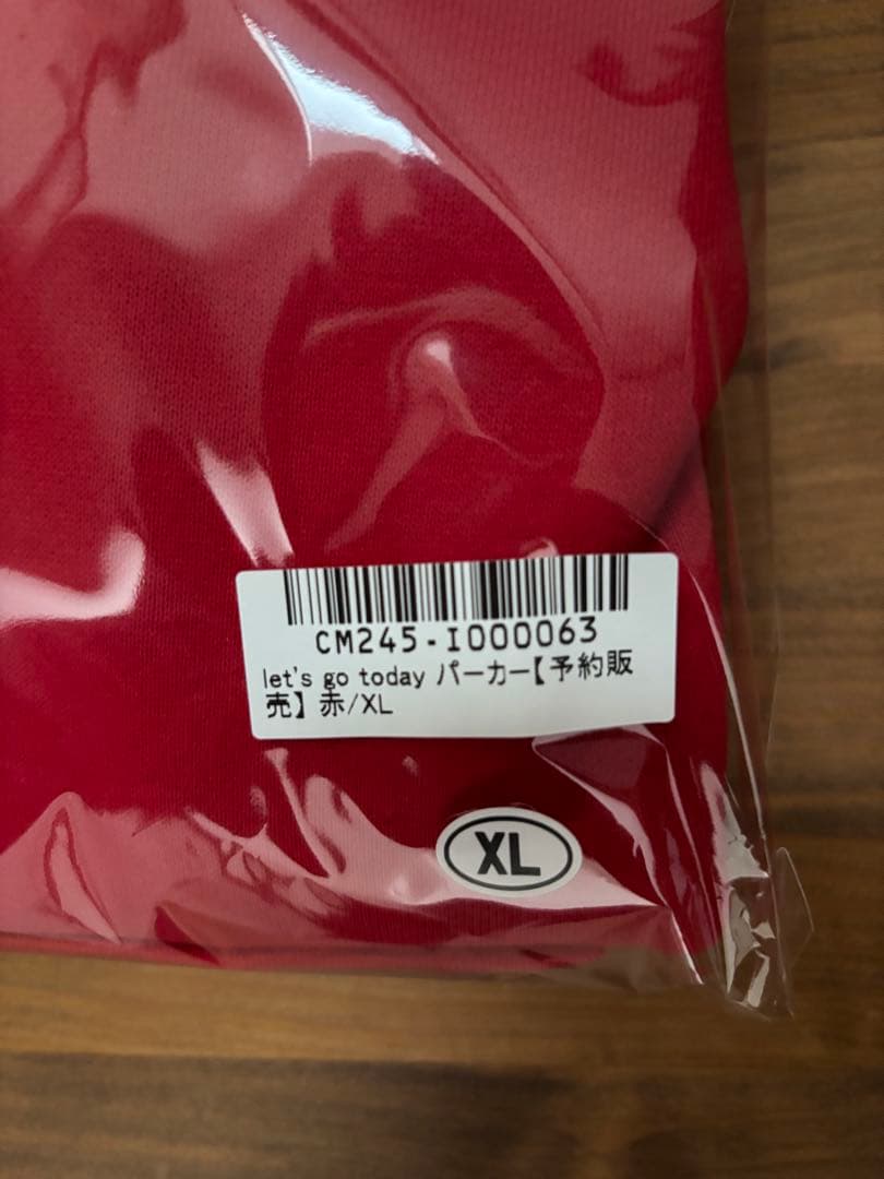 サバシスター let's go today パーカー XL赤 新品 - メルカリ
