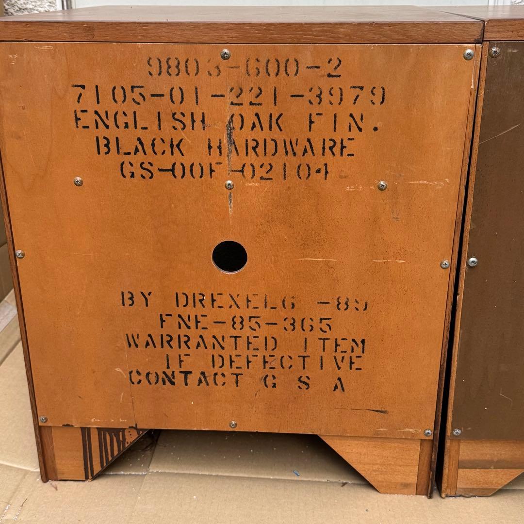 値下げ】①アメリカ軍 米軍払下げ DREXEL ドレクセル社 サイドテーブル