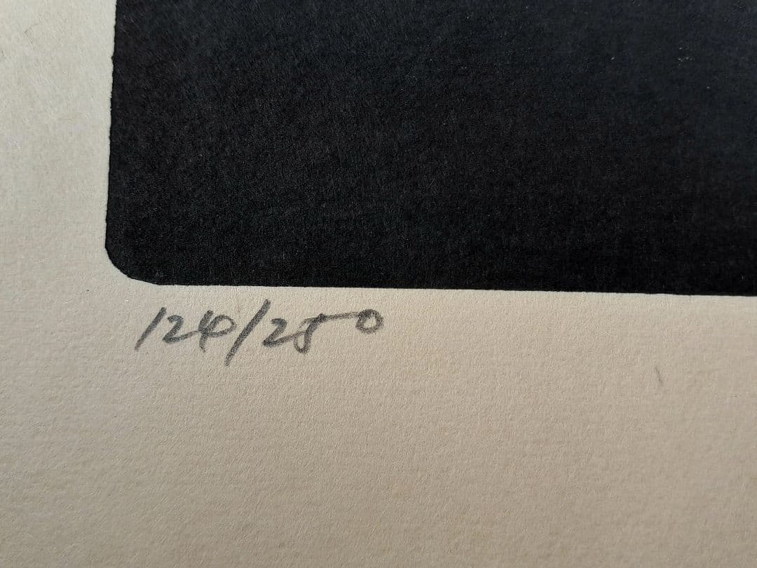 米倉斉加年 版画 「春のめざめ」124/250 エディション 自筆サイン入り