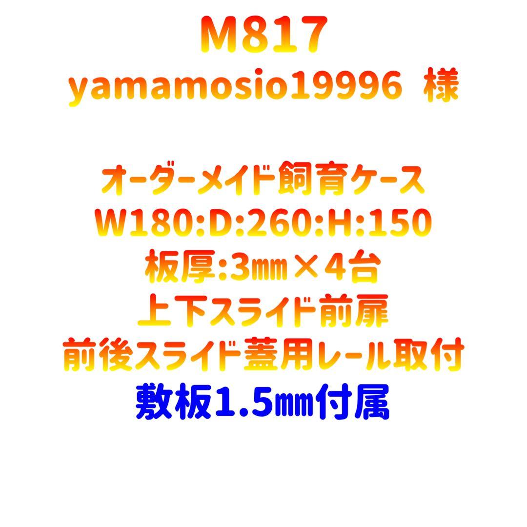 【M817】オーダーメイドアクリル飼育ケース M817】オーダーメイドアクリル飼育ケース M817】オーダーメイド