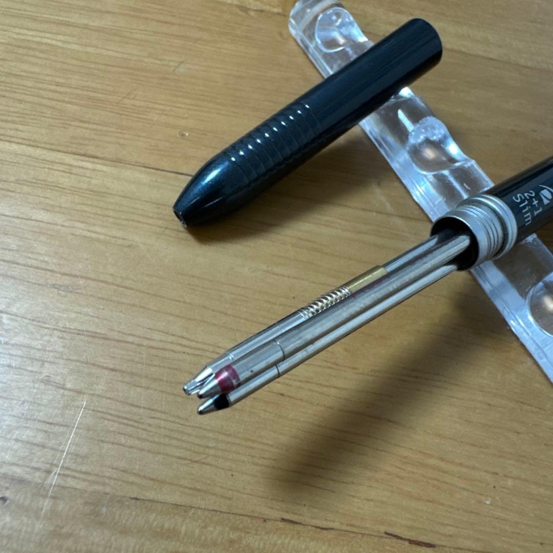 廃盤 PILOT パイロット 2+1 slim スリム 多機能ペン ブラック