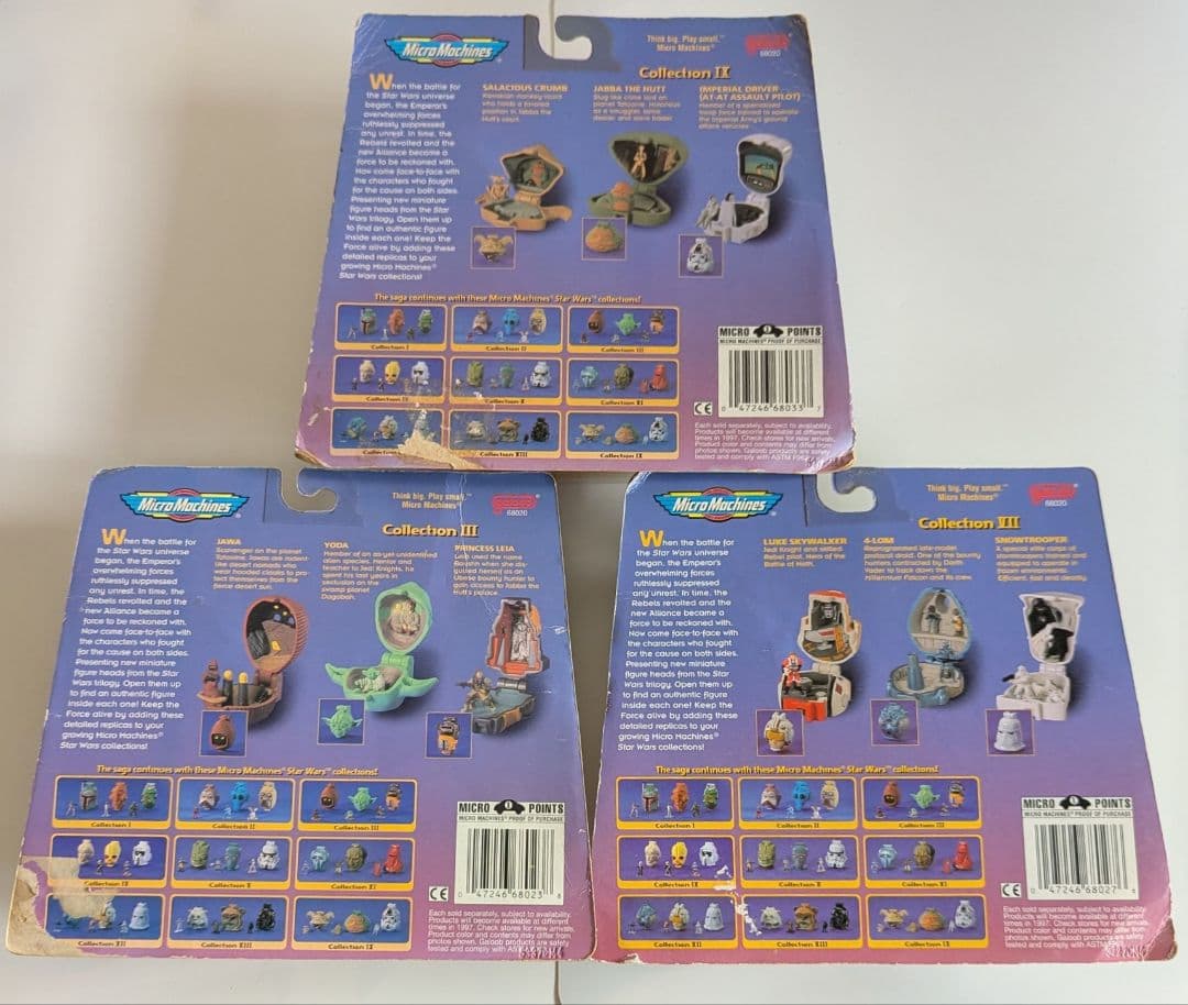 STARWARS　MicroMachines ヘッドコレクション　3点セット