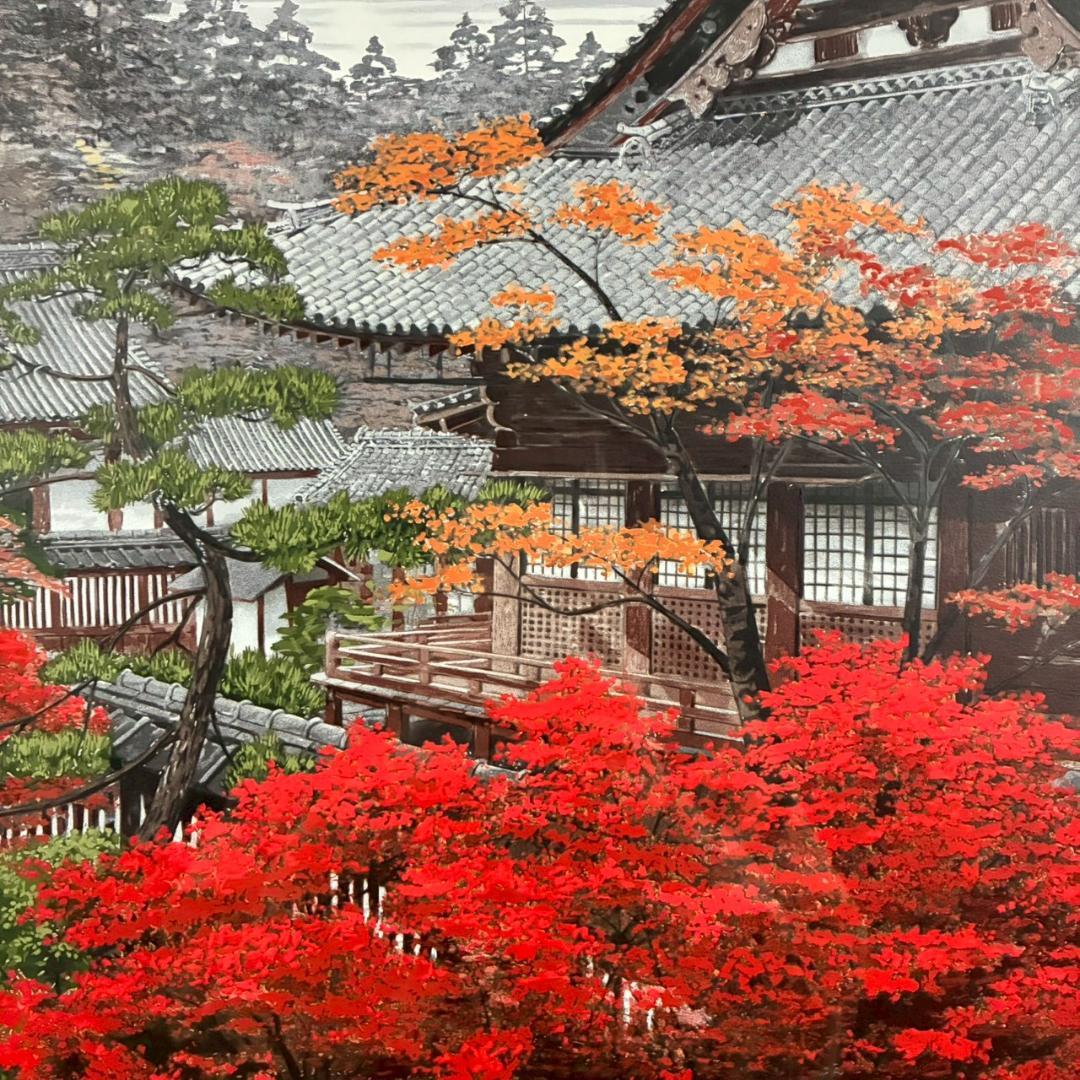 美品 澁澤卿「深宮錦彩」シルクスクリーン 印章・証明シール有 澁澤侑希