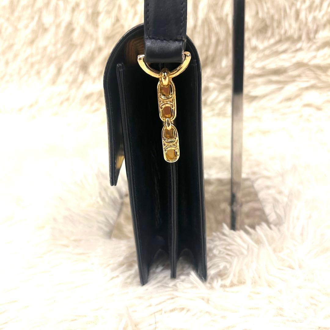 CELINE セリーヌ ショルダーバッグ ホースビット 馬車金具 ブラック