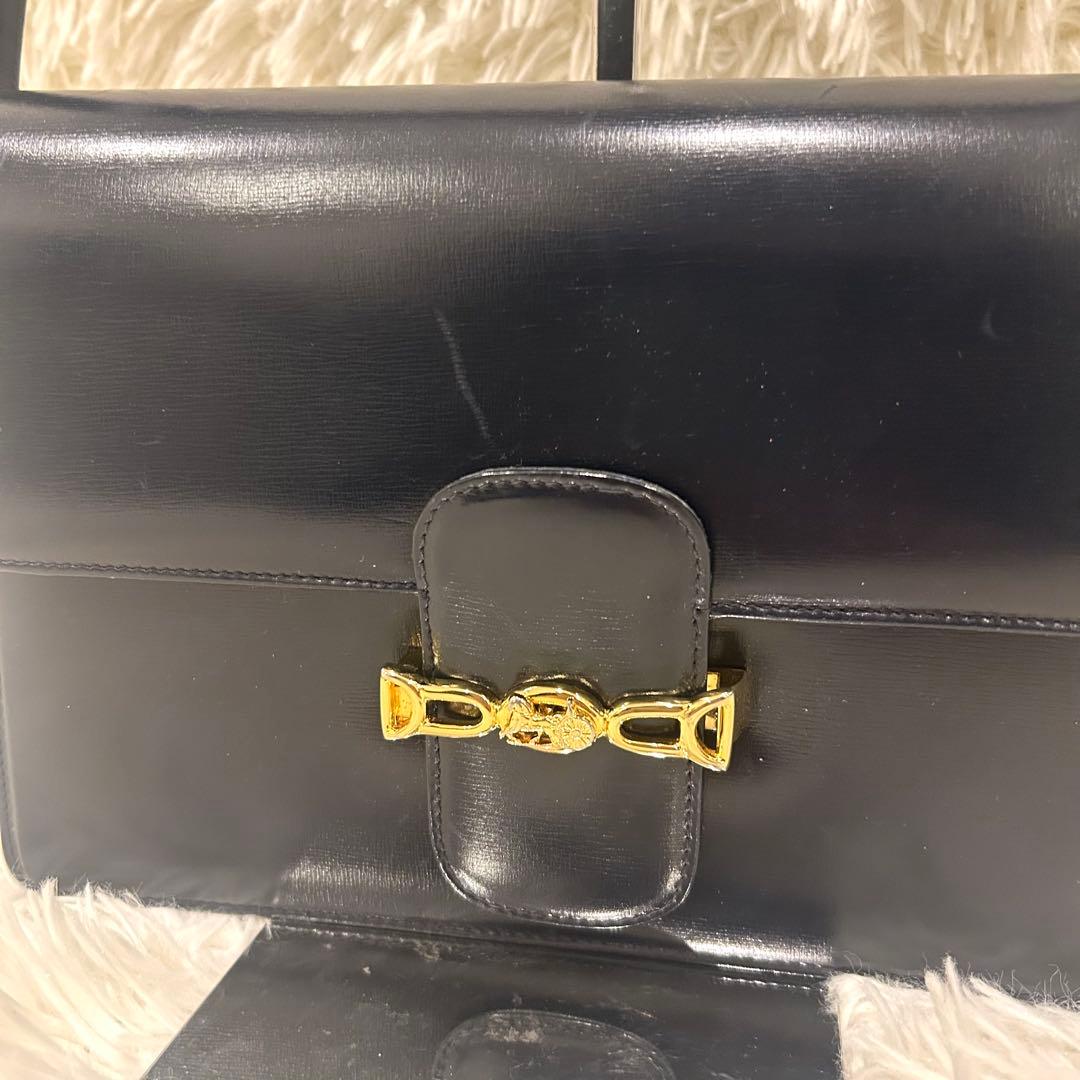 CELINE セリーヌ ショルダーバッグ ホースビット 馬車金具 ブラック