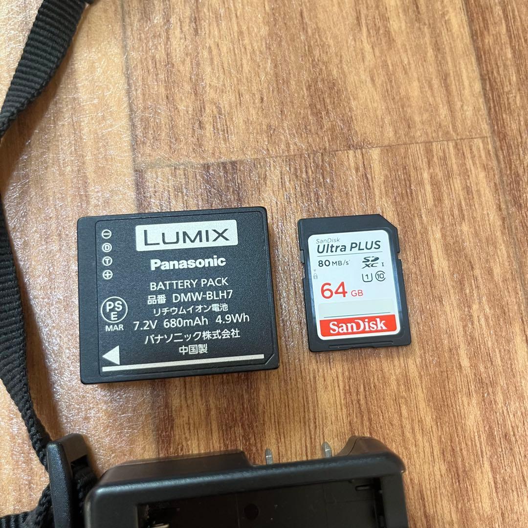 Panasonic LUMIX GF7】バッテリー＋充電器＋SDカード付き