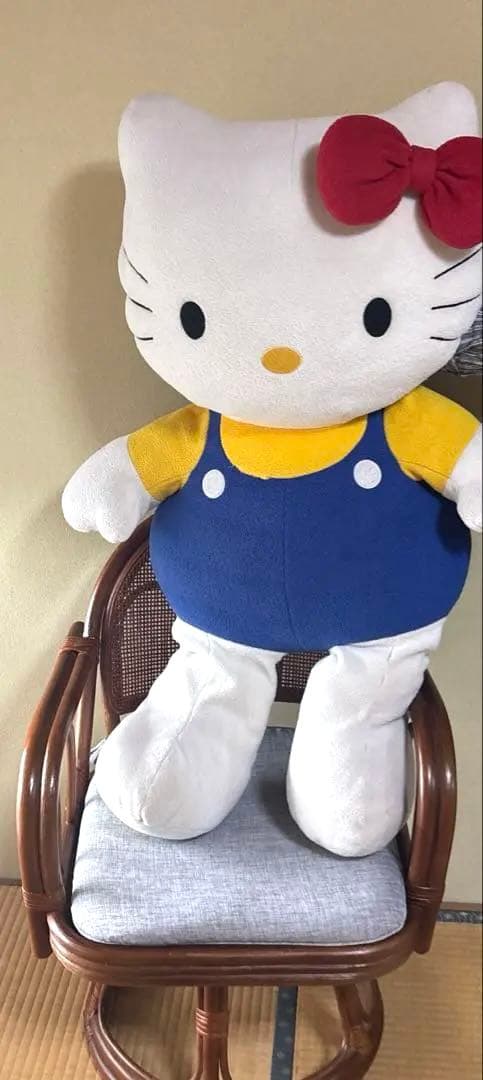 【可愛い】HELLO KITTY 90cmキティ ぬいぐるみ
