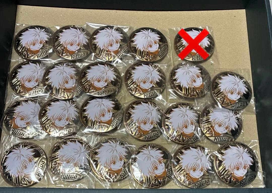 HUNTER×HUNTER キルア 中国 缶バッジ 彫金シリーズ セット 彫金