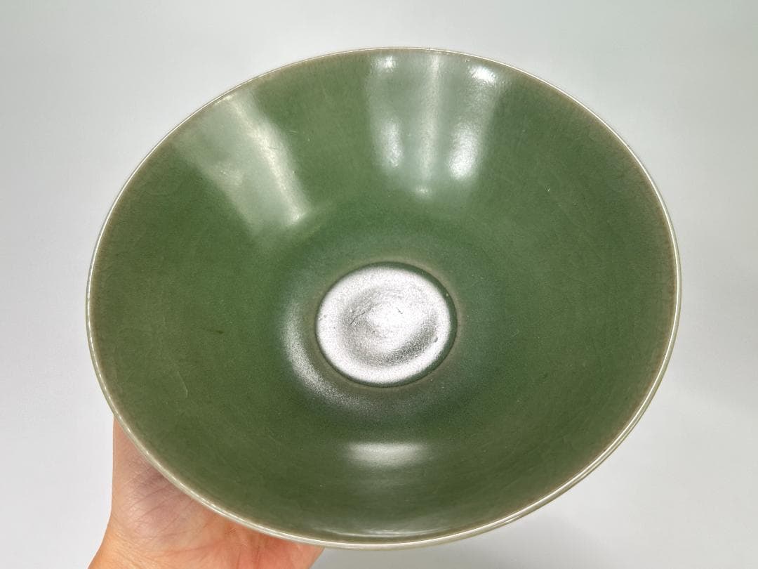 中国美術　龍泉窯　青磁　蓮弁碗　茶碗　唐物　古物　時代物