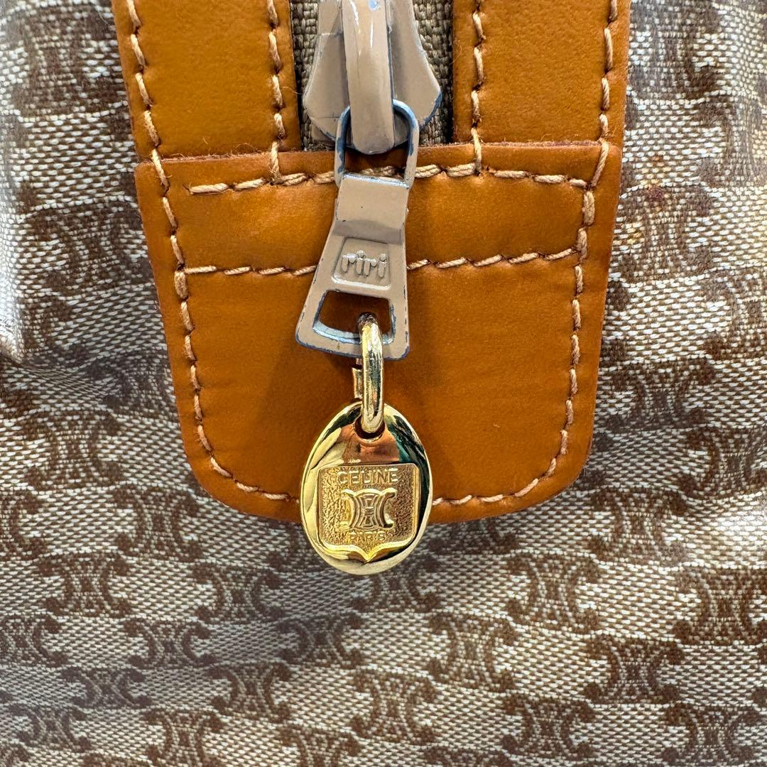 CELINE セリーヌ マカダム トリオンフ ハンドバッグ ミニボストン PVC