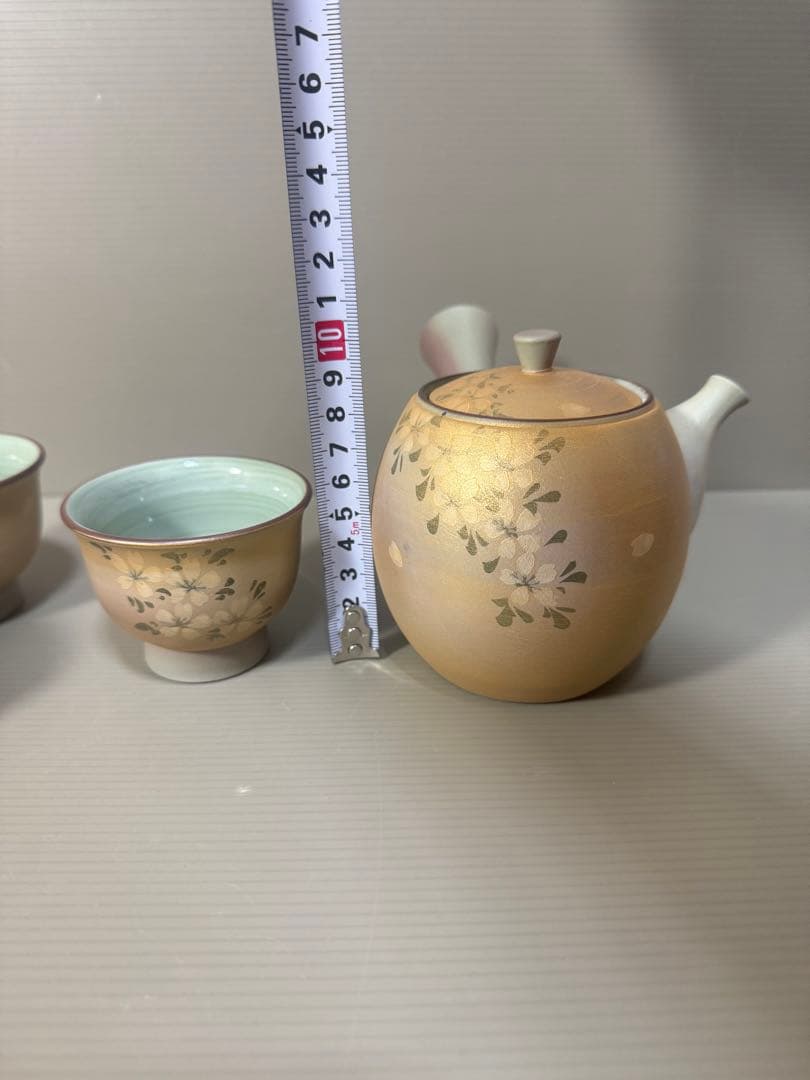 2291 有田焼 雲錦かすみ 茶器セット 急須1客 湯呑5客 未使用