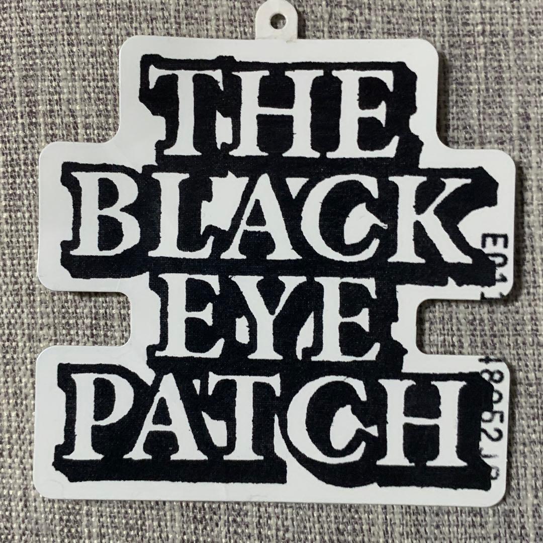ブラックアイパッチ 黒眼帯 バックプリント 家紋ロゴ パーカー L