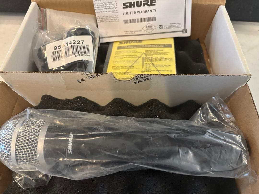 SHUREワイヤレスマイクPG58 マイクホルダー95A1422 未使用品