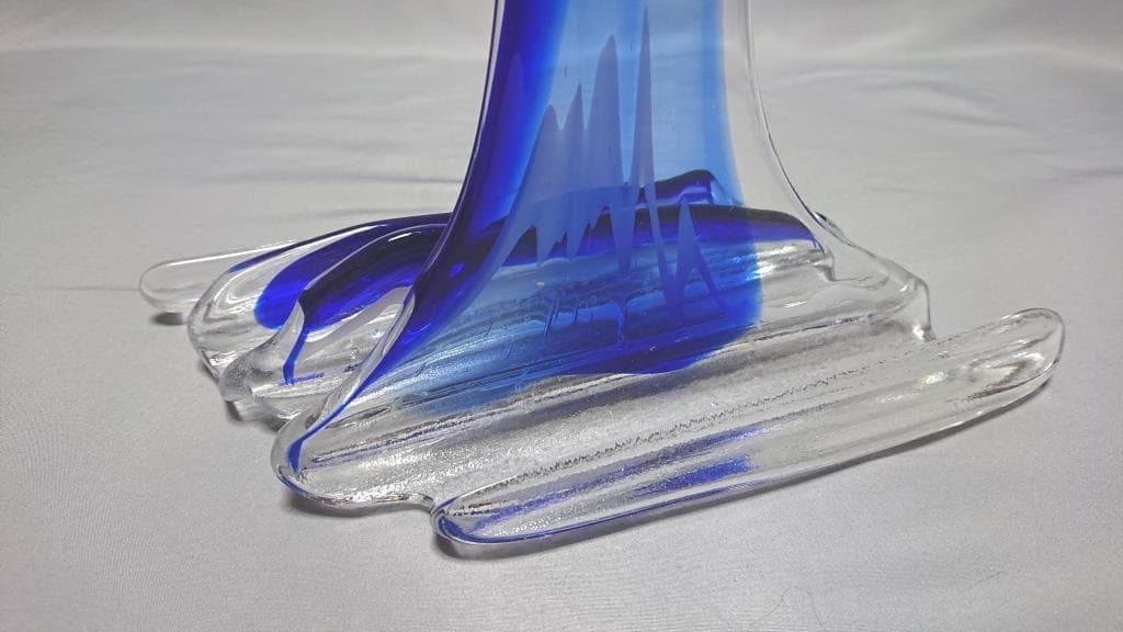 名家蔵出 作家伊藤絹子 オブジェ 「山水」 在銘 1989年 工芸展出品作