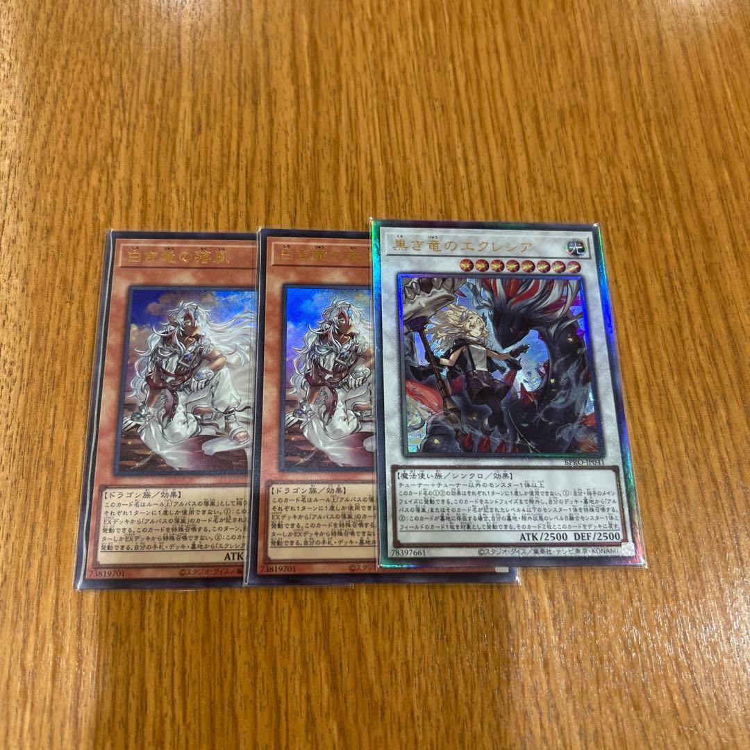 白き竜の落胤2枚、黒き竜のエクレシア 大会優勝構築 烙印デッキ 白き