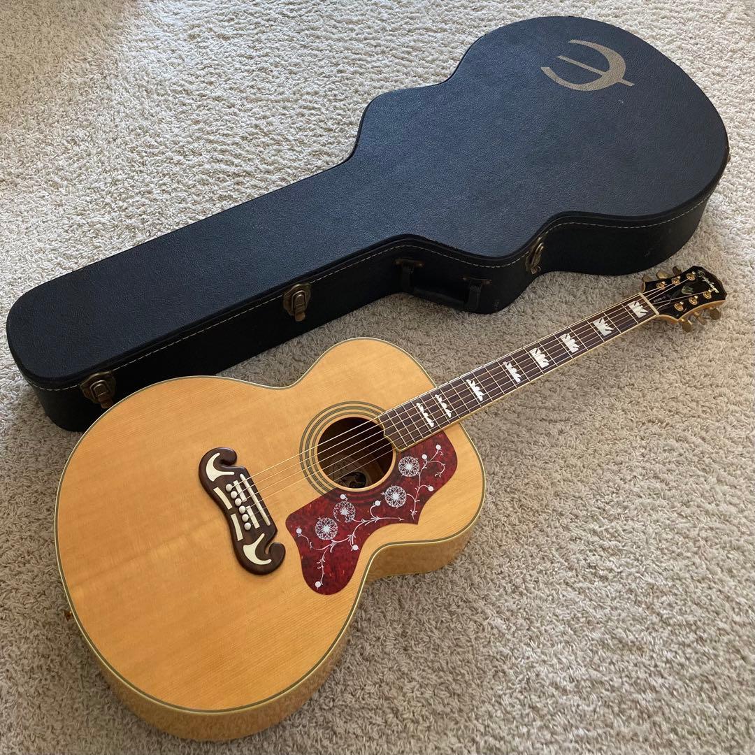 エピフォンハードケース付きEJ-200CE/VS アコースティック