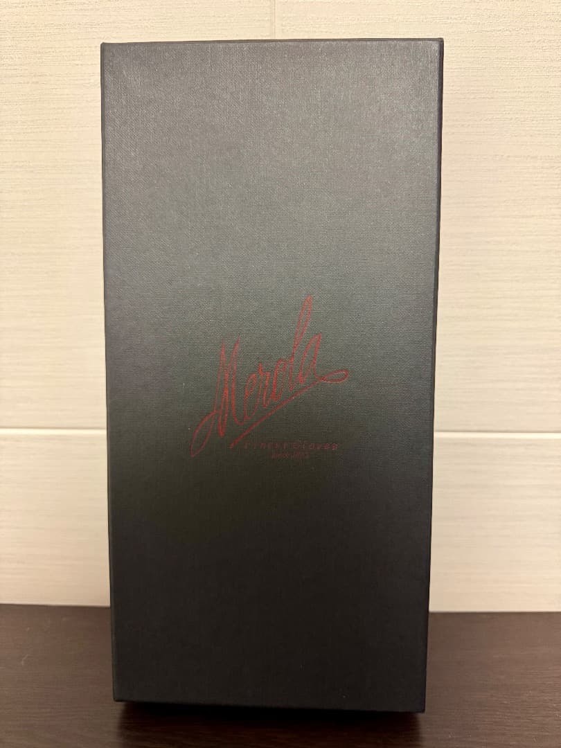 メローラ スマホタッチ 手袋 ナッパ紺/カシミア赤 サイズ8 メローラ