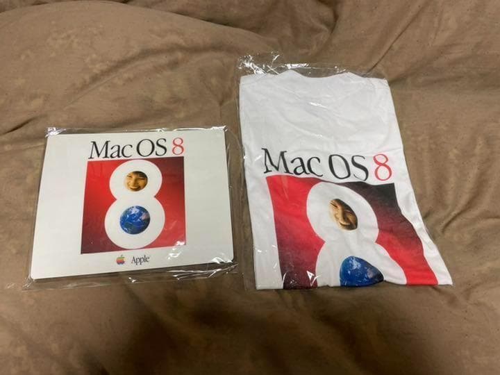MacOS８TシャツとマウスパッドとLaboFinder CD Apple純正