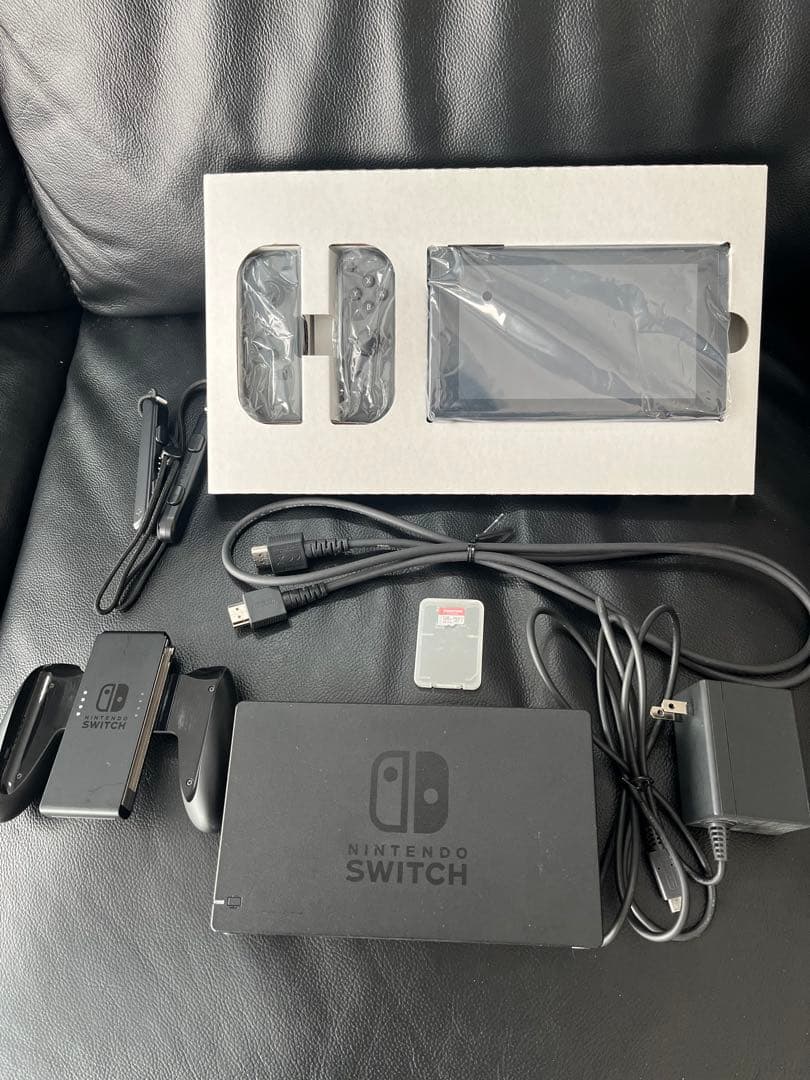 Nintendo Switch 本体 グレー micro sdカード128GB付