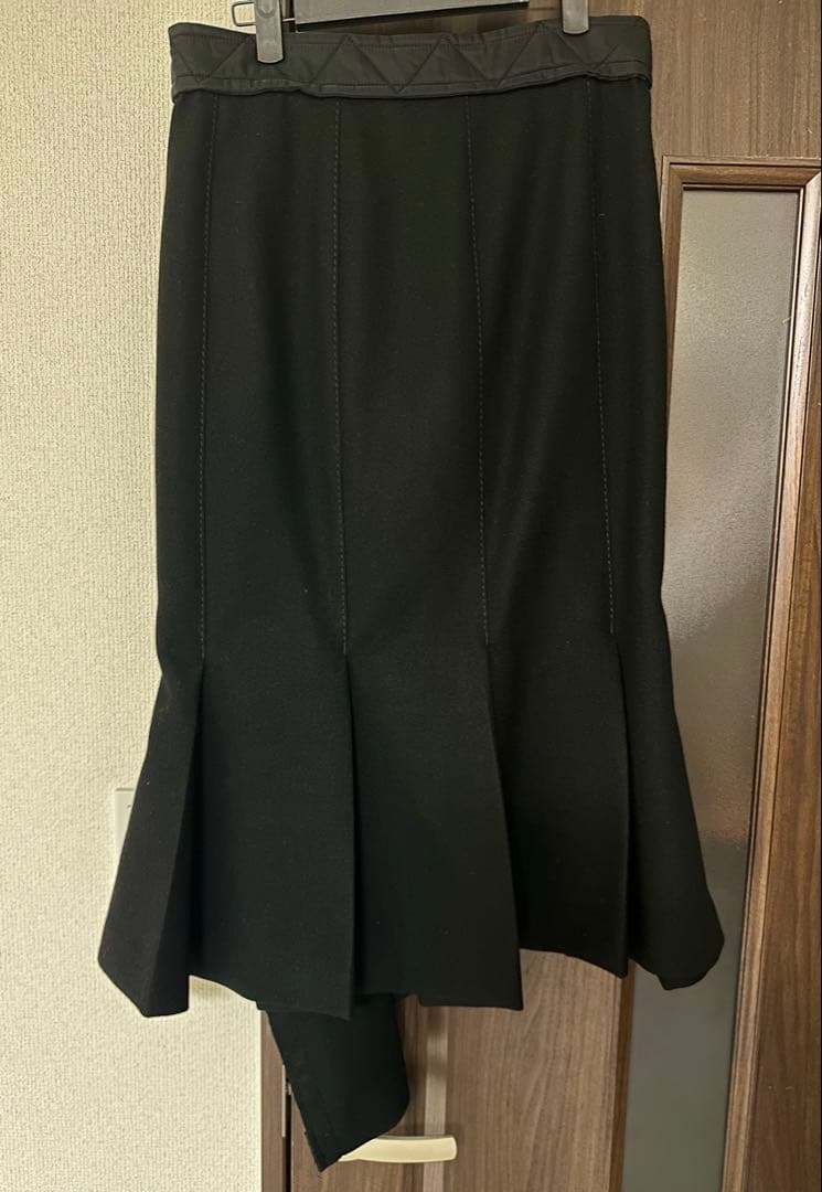 【美品】早い者勝ちsacai ブラックスカート　サイズ3