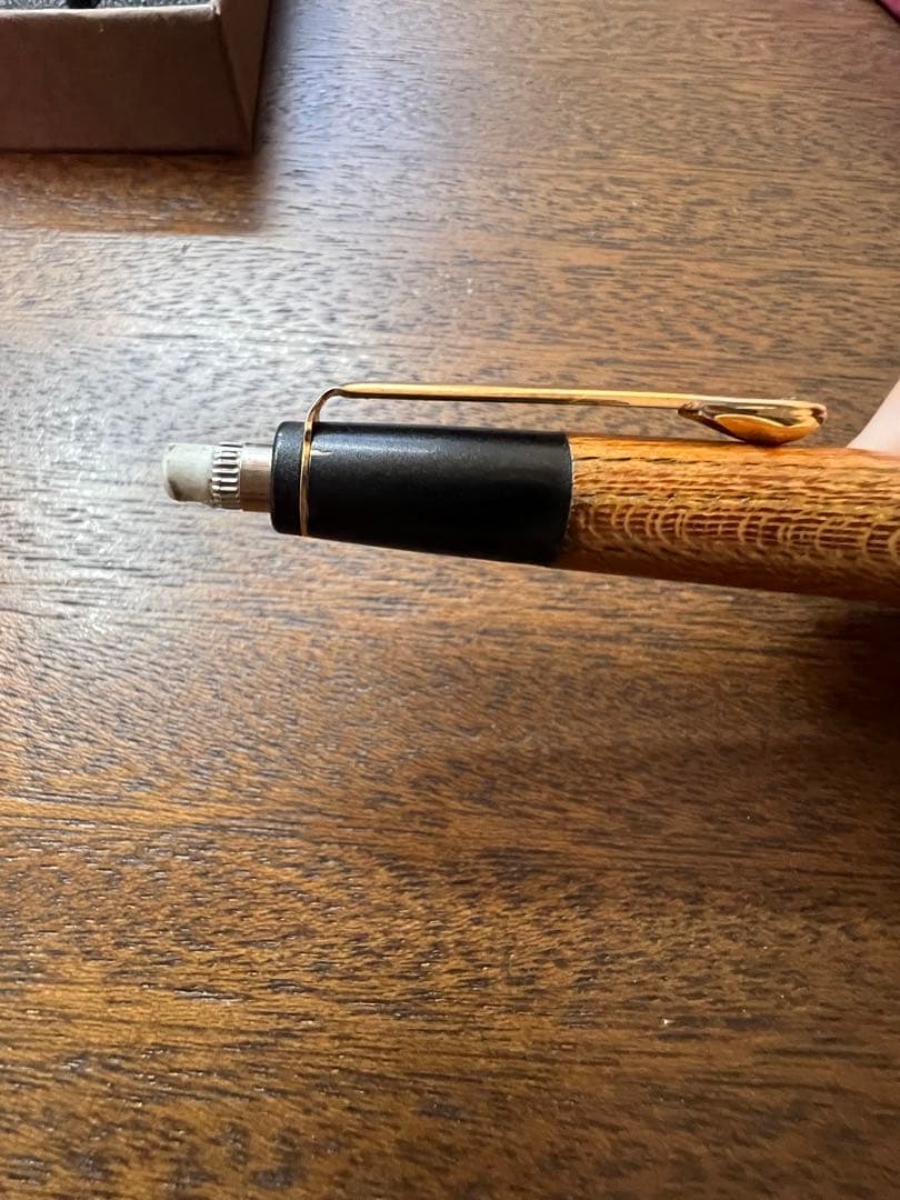 ボナンペン　欅　木製シャーペン　0.5 真鍮金具