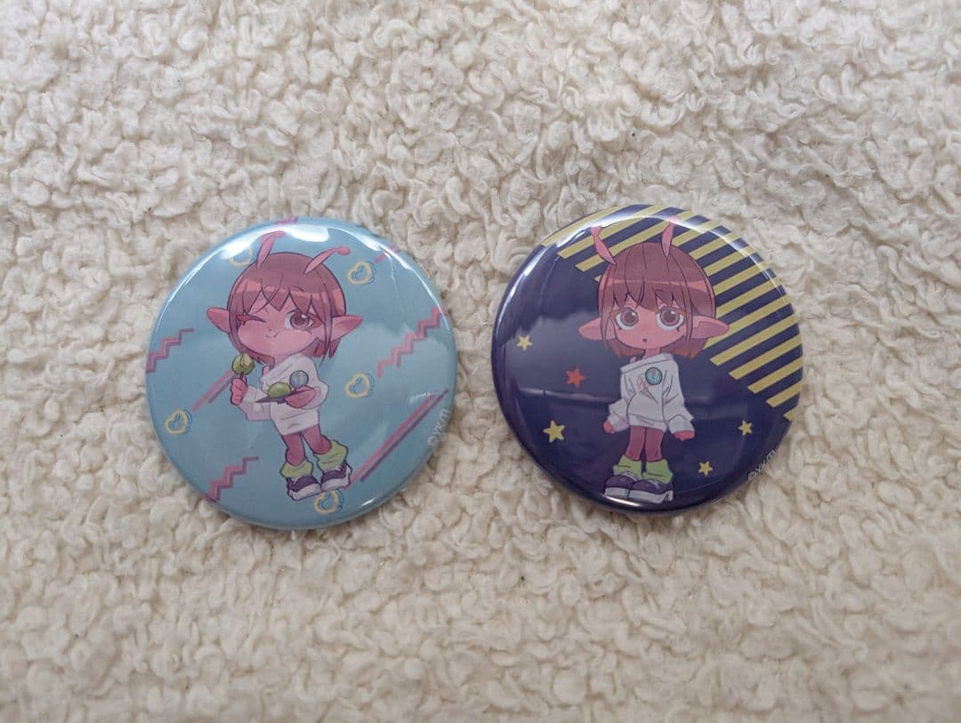 銀河特急ミルキー☆サブウェイ トレーディング缶バッジ チハルセット