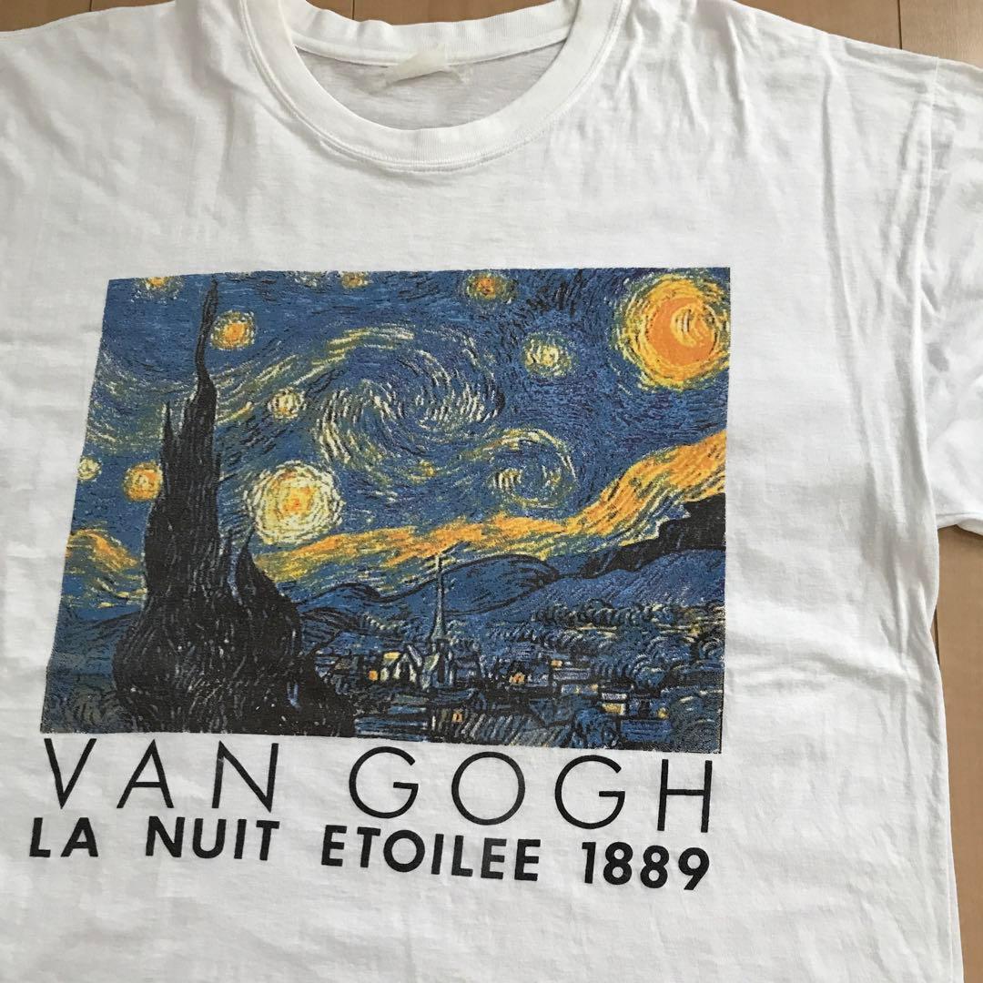 011 ゴッホ Gogh 90年代ヴィンテージ 星月夜 アートTシャツ - メルカリ