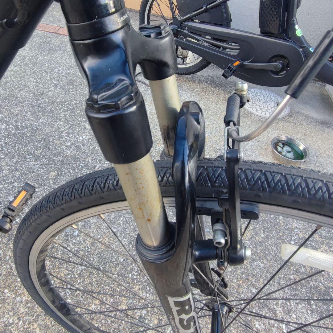 福岡発 TREK 7100 フロントサス シートポストサス 700×35C