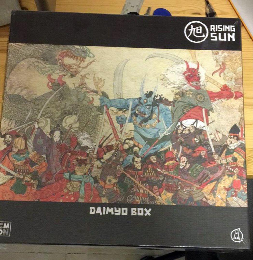 旭日戦魂録と二つの拡張。中国語版は、3箱だけ一緒に購入でき、東京