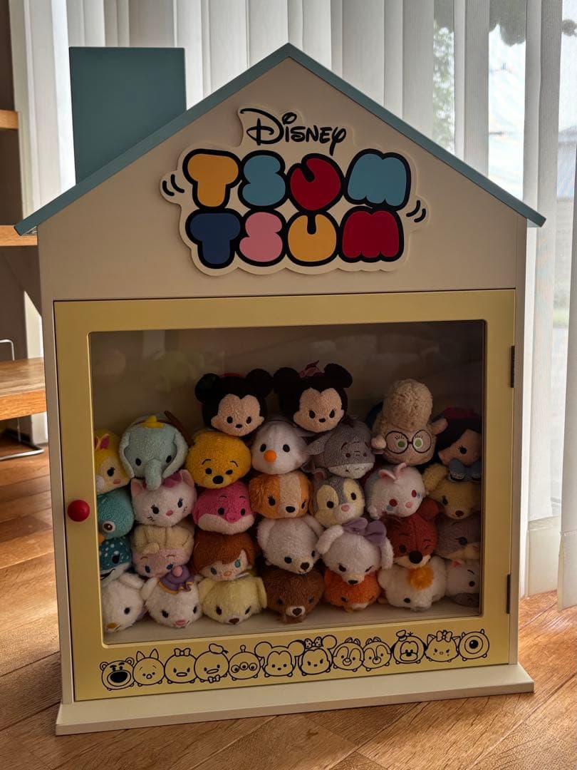 Disney ツムツムぬいぐるみ収納ボックスとキャラクター30体セット