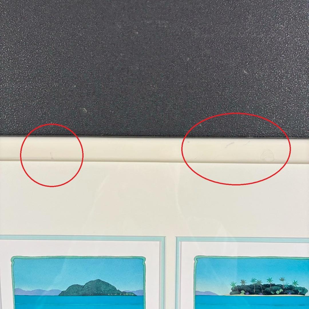 ジョアン・フック「サンゴ礁と熱帯魚」リトグラフ4点 直筆サイン入 額縁入