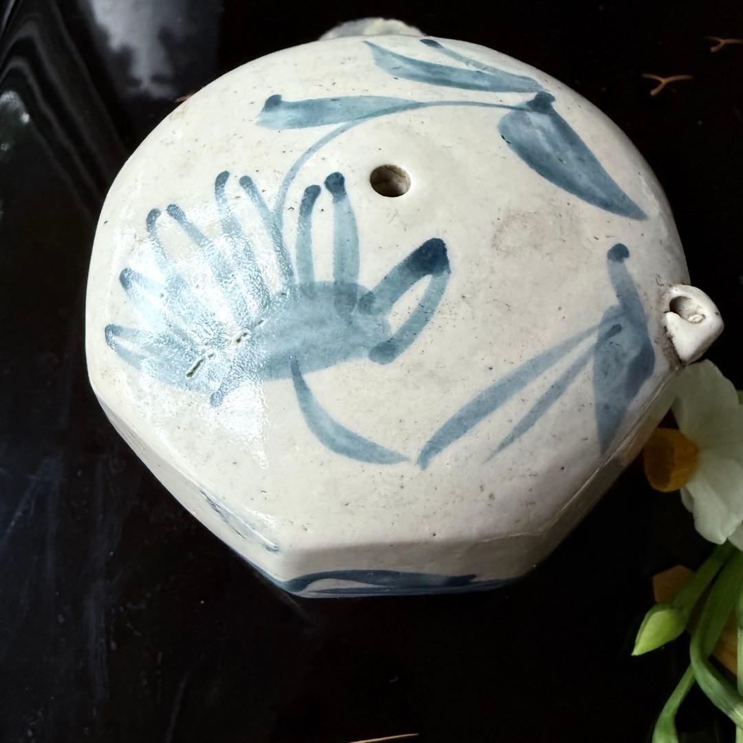 108様感謝‼️大陸の息吹‼️書人の心 染付草花文