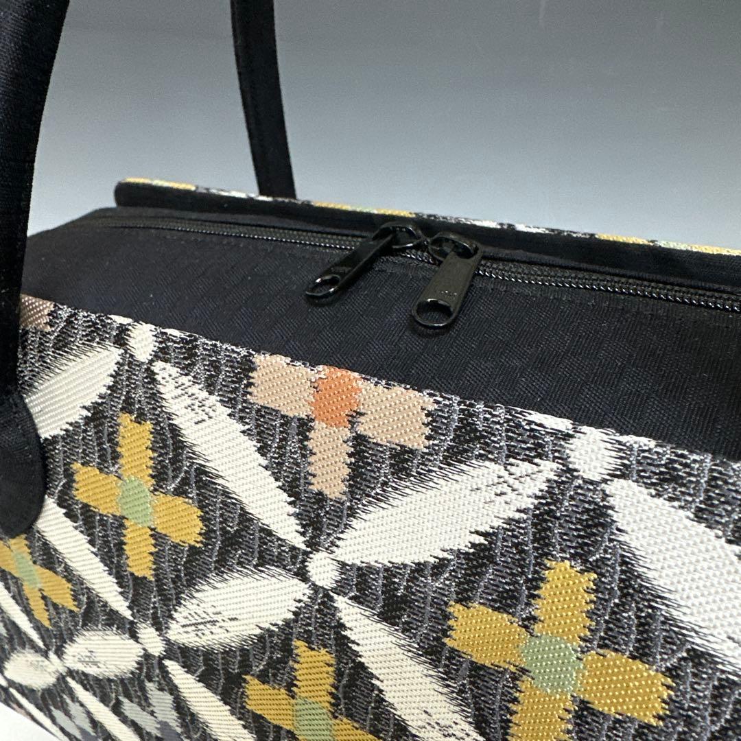 新品未使用 ！！特別セール！！京都 西陣 正絹 帯使用 利休バッグ　25032