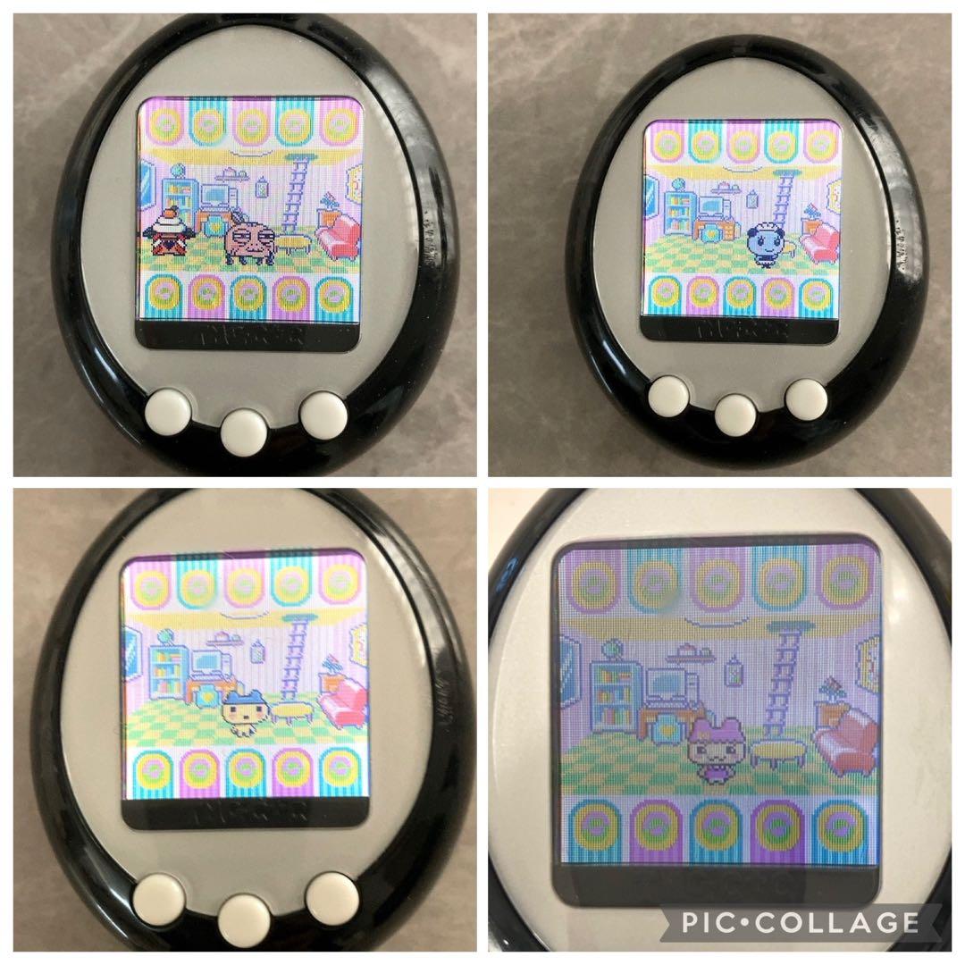 Tamagotchi + Color 2008年製　と攻略本、フィギュア3体