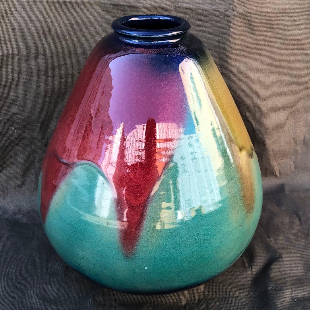 究極の美◼️古美術品、蔵から凄そうな青い壺が出て来ました！壷、花瓶