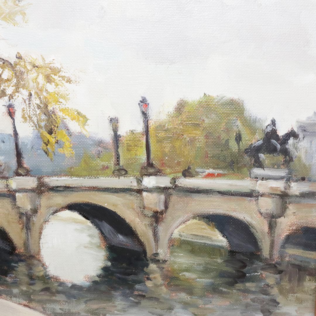 真作保証 5号 マルセル・マソン ポンヌフ パリの橋 F5