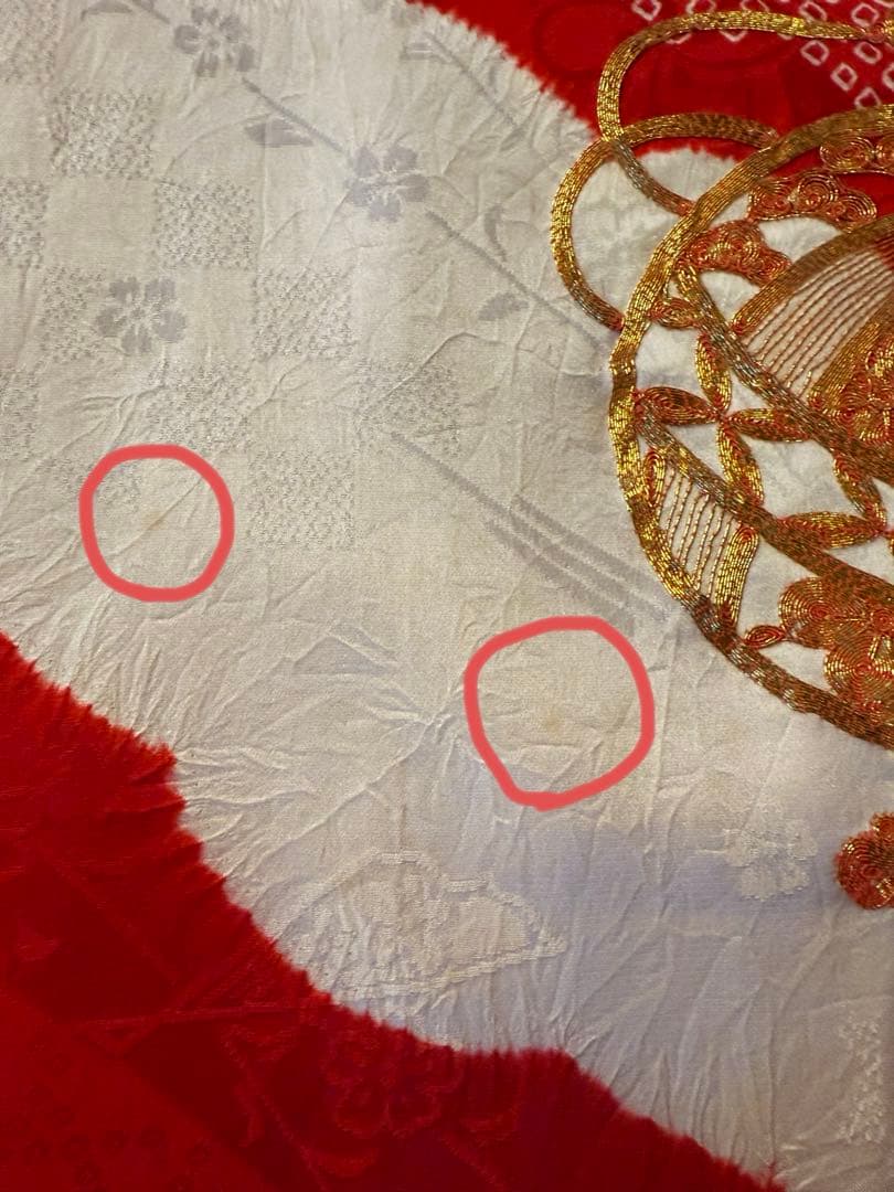 七五三　女の子アンティーク着物、被布、草履、足袋セット