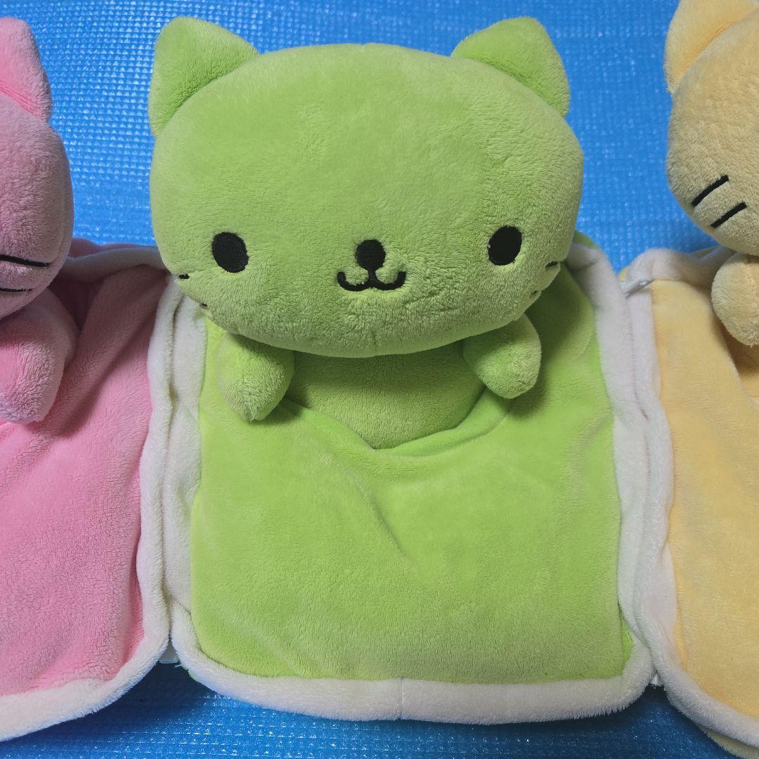 新品 にゃんにゃんにゃんこ にゃんこマーケット ゼリー ぬいぐるみ ③匹
