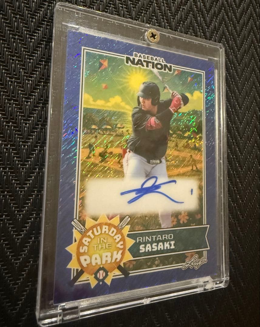 8枚限定 佐々木麟太郎 2025 Leaf ホークス ソフトバンク 直筆サイン