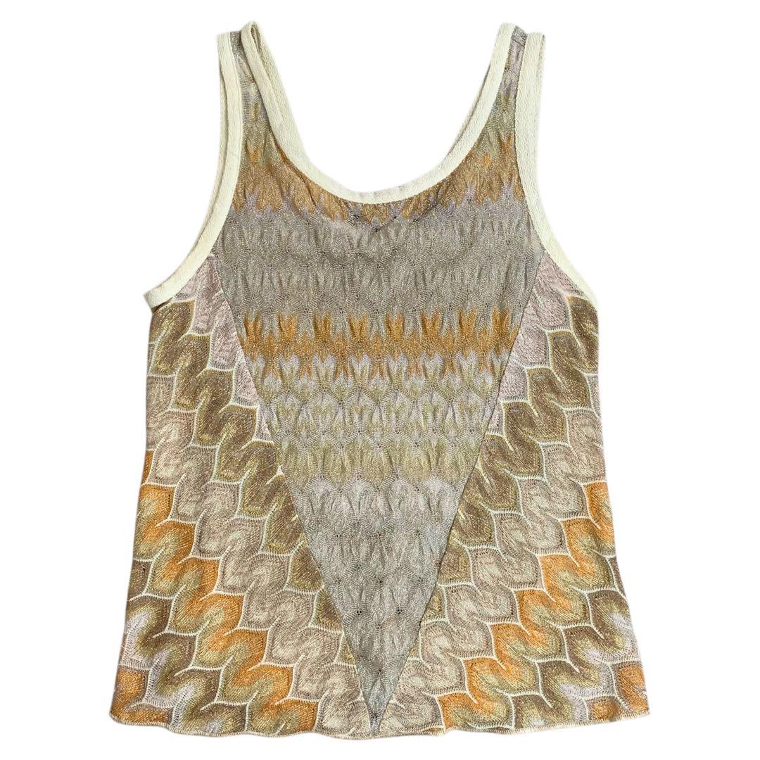 【美品】ミッソーニ（MISSONI）ノースリーブ/46