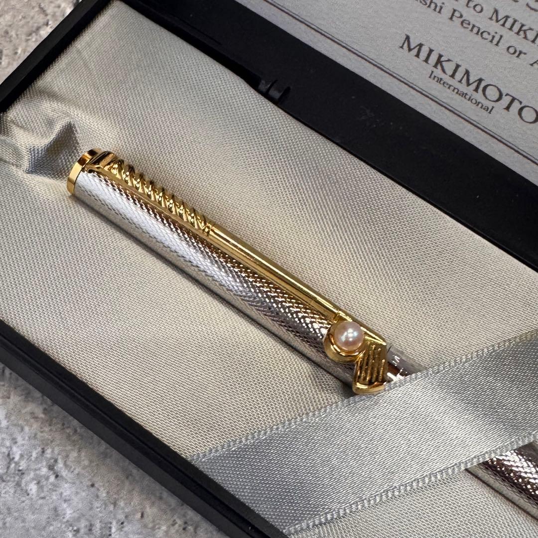 美品】MIKIMOTOミキモト ボールペン ゴルフ道具に真珠ボール 2本セット