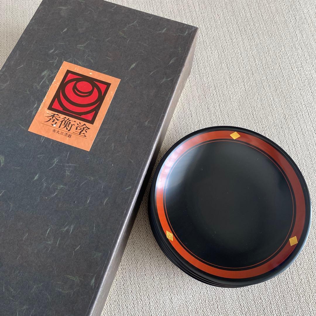 漆器 菓子器 5枚セット