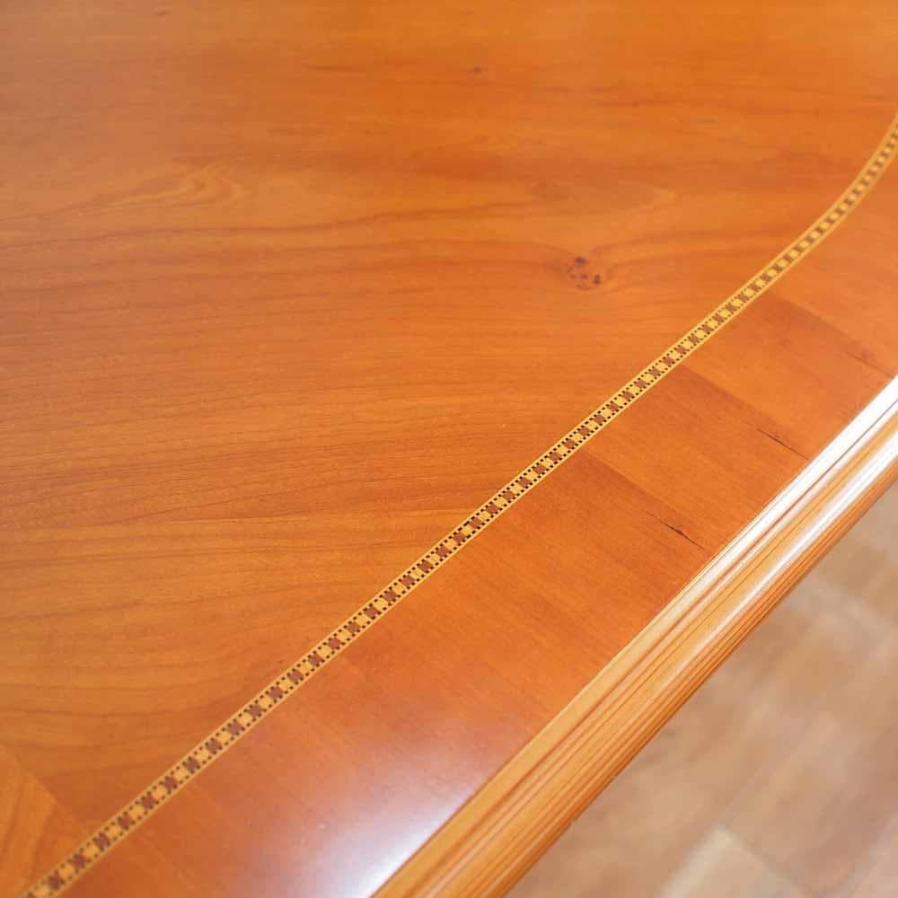 イタリアンクラシック 象嵌細工 ダイニングテーブル 楕円 クラシカル