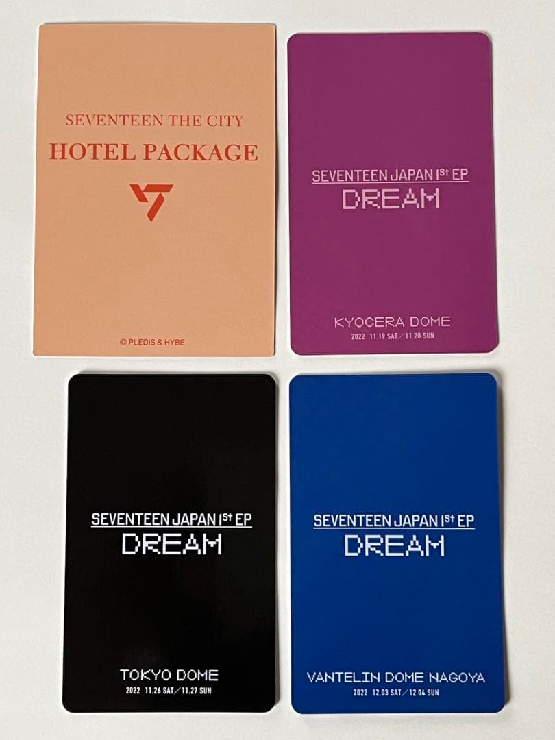 SEVENTEEN DREAM 来場者限定トレカ東京大阪名古屋コンプ