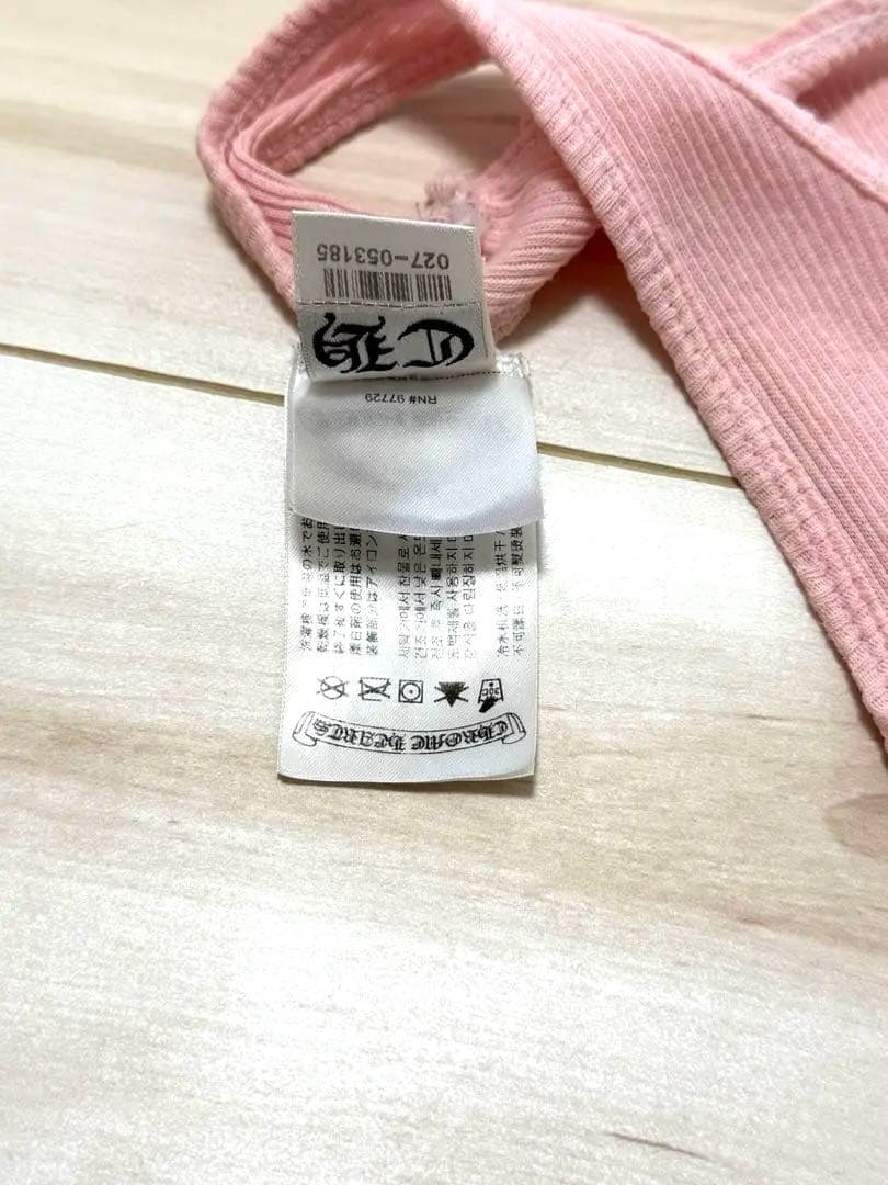 正規品 CHROME HEARTS ピンク タンクトップ(レアアイテム)